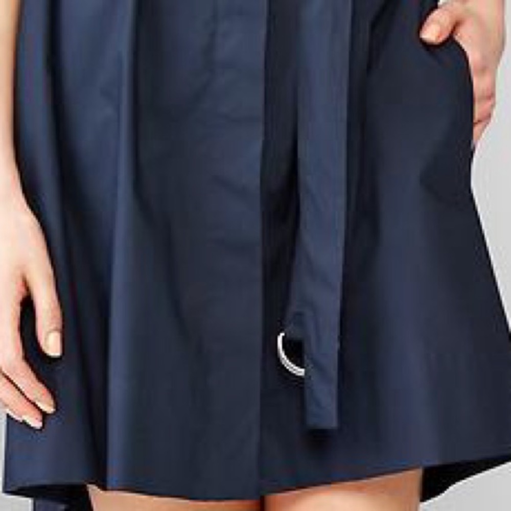 NWOT GAP Indigo Belted Shirt Dress - Picture 3 of 9